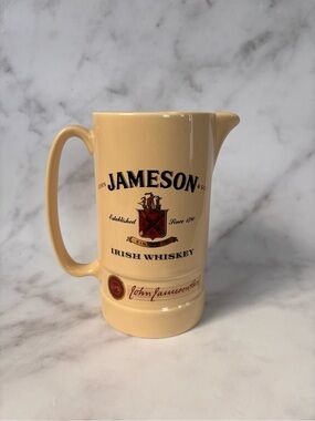 Vintage Jameson Irish Whiskey Ceramic Cocktail Pitcher Cup